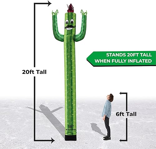 Miniatura 8 de LookOurWay Air Dancers Inflatable Tube Man Attachment - Wacky Waving Inflatable Dancing Tube Guy for Business Promotion - Blower Not Included