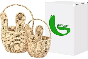 Charming Easter Baskets with Lush Green Grass