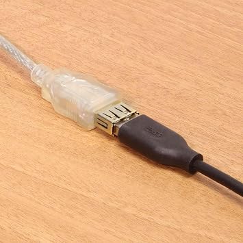 USBGear 6ft. Clear USB 2.0 Hi-Speed A to A High Performance Extension Cable