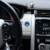 Vista 3 de YIWANG Cubierta de botón de interruptor de arranque de motor ABS cromado para Land Rover Discovery Sport, para Discovery 5, para Range Rover Evoque