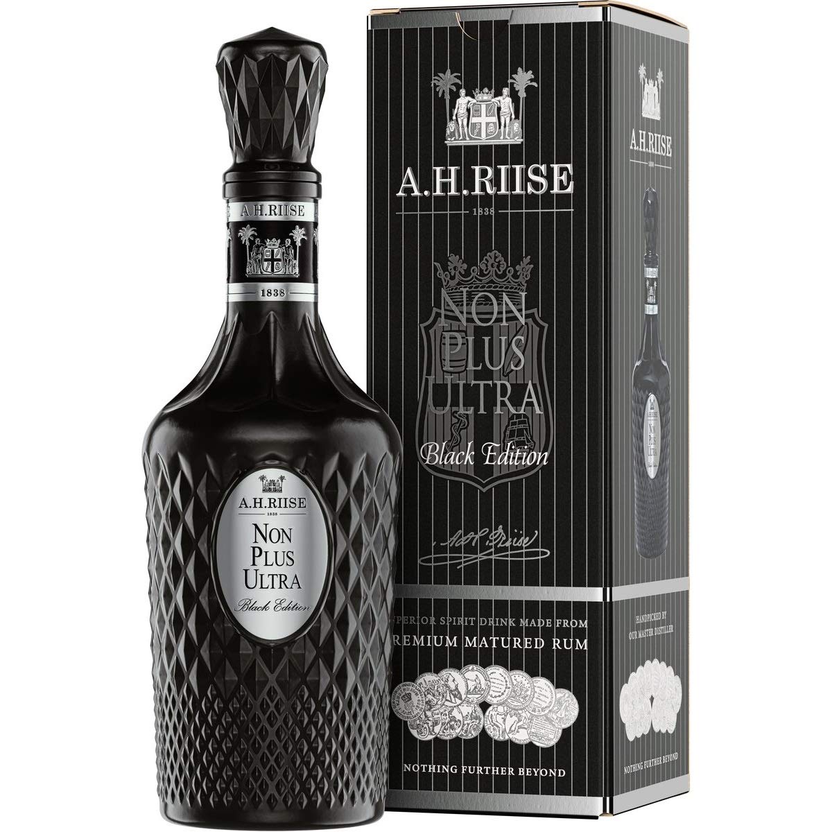 A.H. RIISE - NON PLUS ULTRA Black Edition RUM - 700ml - BOX - DE