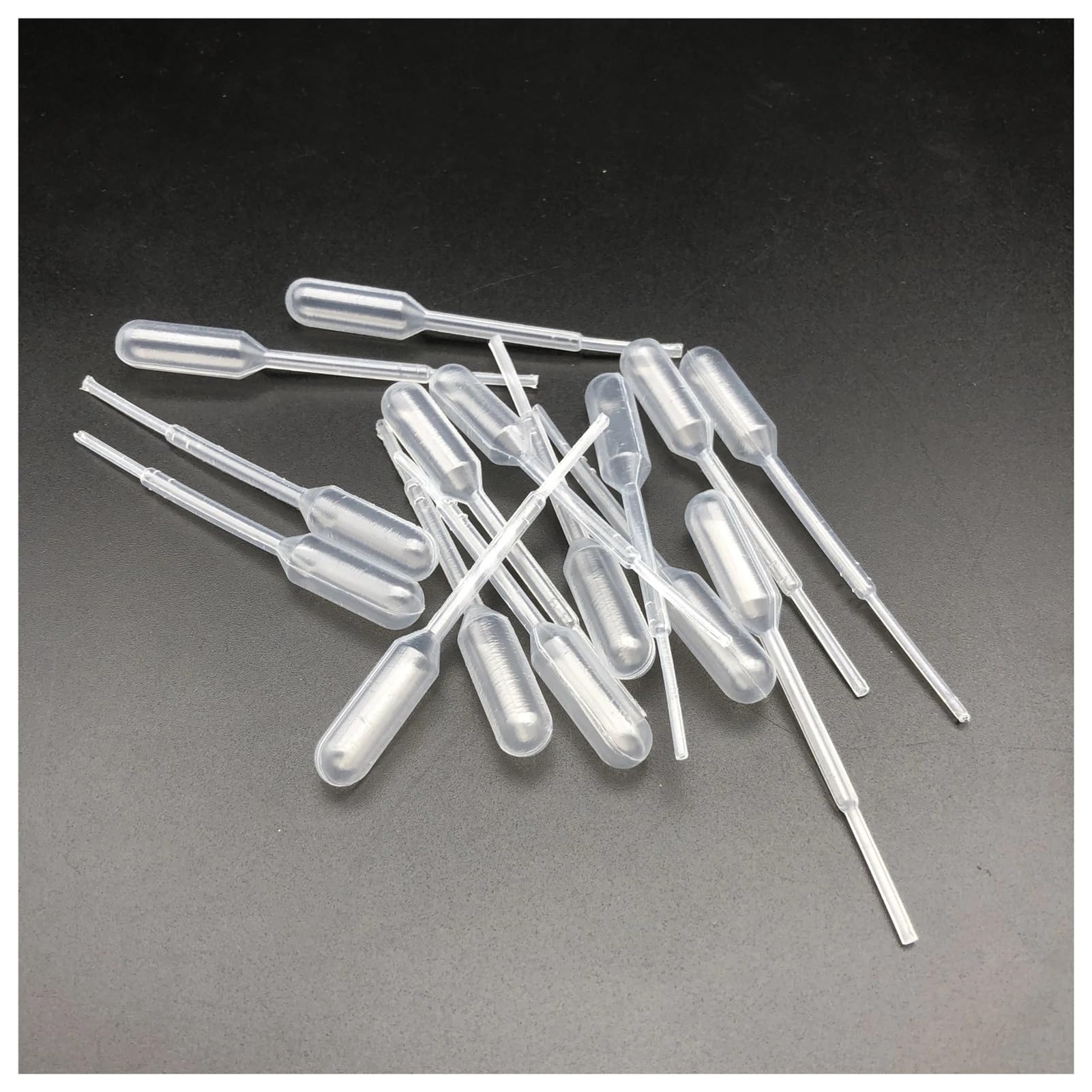 200 pipetas de plástico de laboratorio de 0,2 ml, 0,5 ml, 1 ml, 2 ml, 3 ml, 3 ml-L, 5 ml, 10 ml, gotero de transferencia for experimentos escolares(10ml)