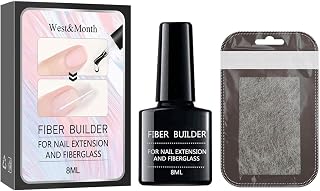 goforwealth Fiberglass Nail Kit,Silk Fiberglass Nail Wrap Glue | Fiberglass Nail Wraps, Fiber Extension Gel Glue for Gel Extension Nail Art Goforwealth A: Fiber extension glue set (boxed)