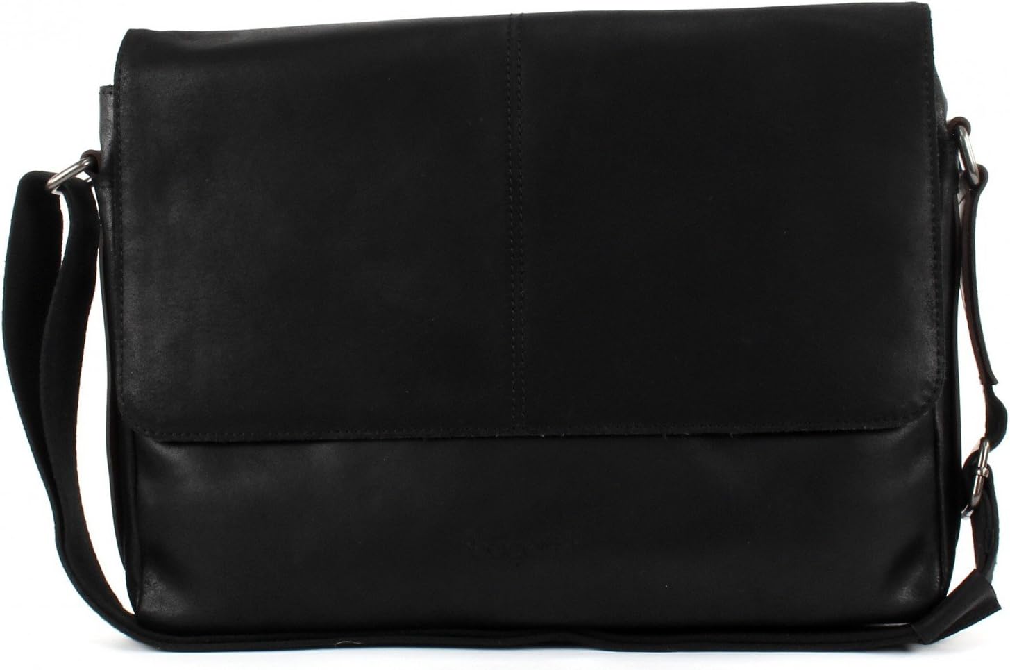 Bugatti Grinta Messenger Bag, 40 cm, Size Large, Black