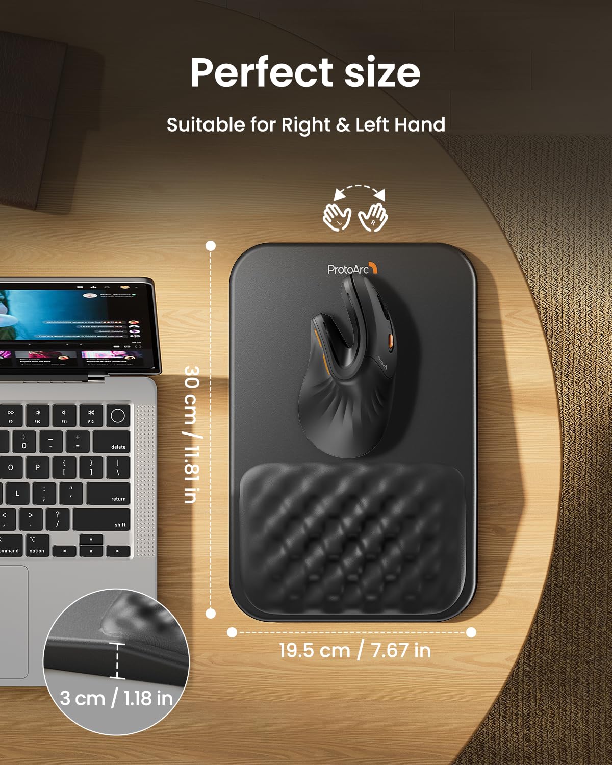 Mouse pad e supporto polsi rosa per computer | Acquisti Online su