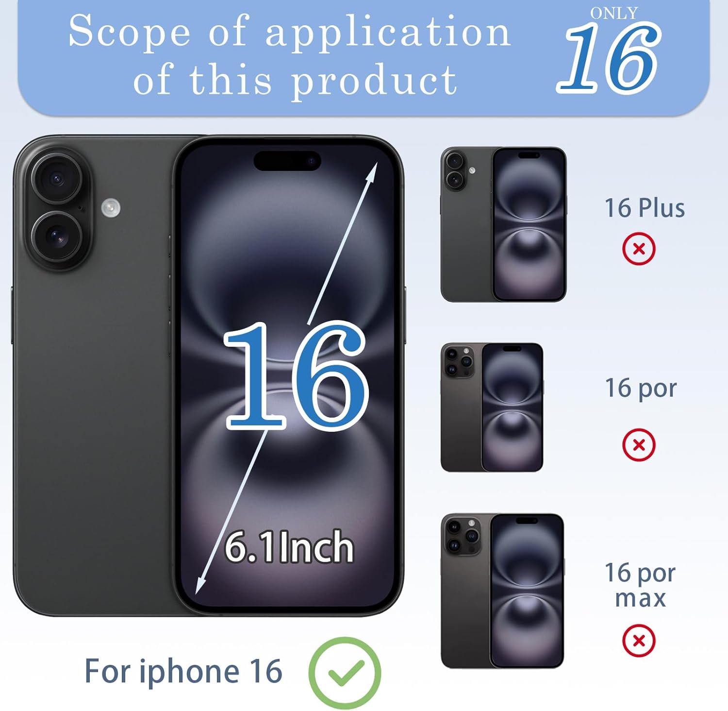 16 Back Glass Replacement with Wireless Charging Flex Cable and Camera Frame All Parts for iPhone 16 (6.1 Inch Black) Replacement of Equipment Waterproof Tape