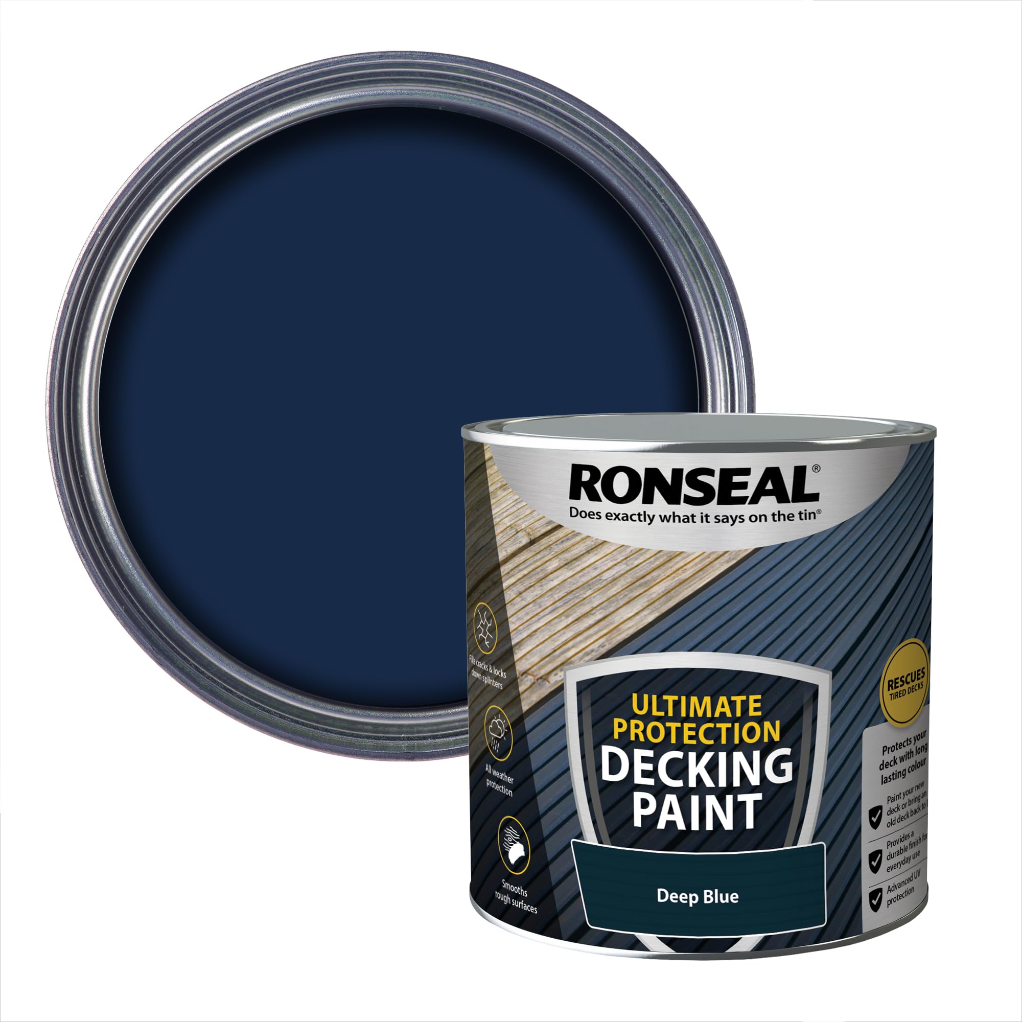 Ronseal Deep Blue Decking Rescue Paint 2.5L [39147]