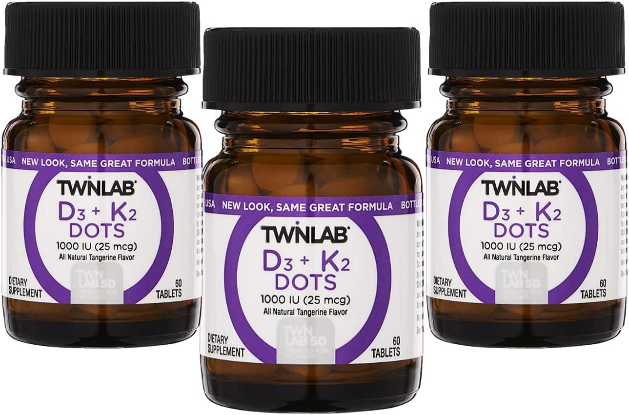 Vit D3 1000 & K2 Dots, 3 pk