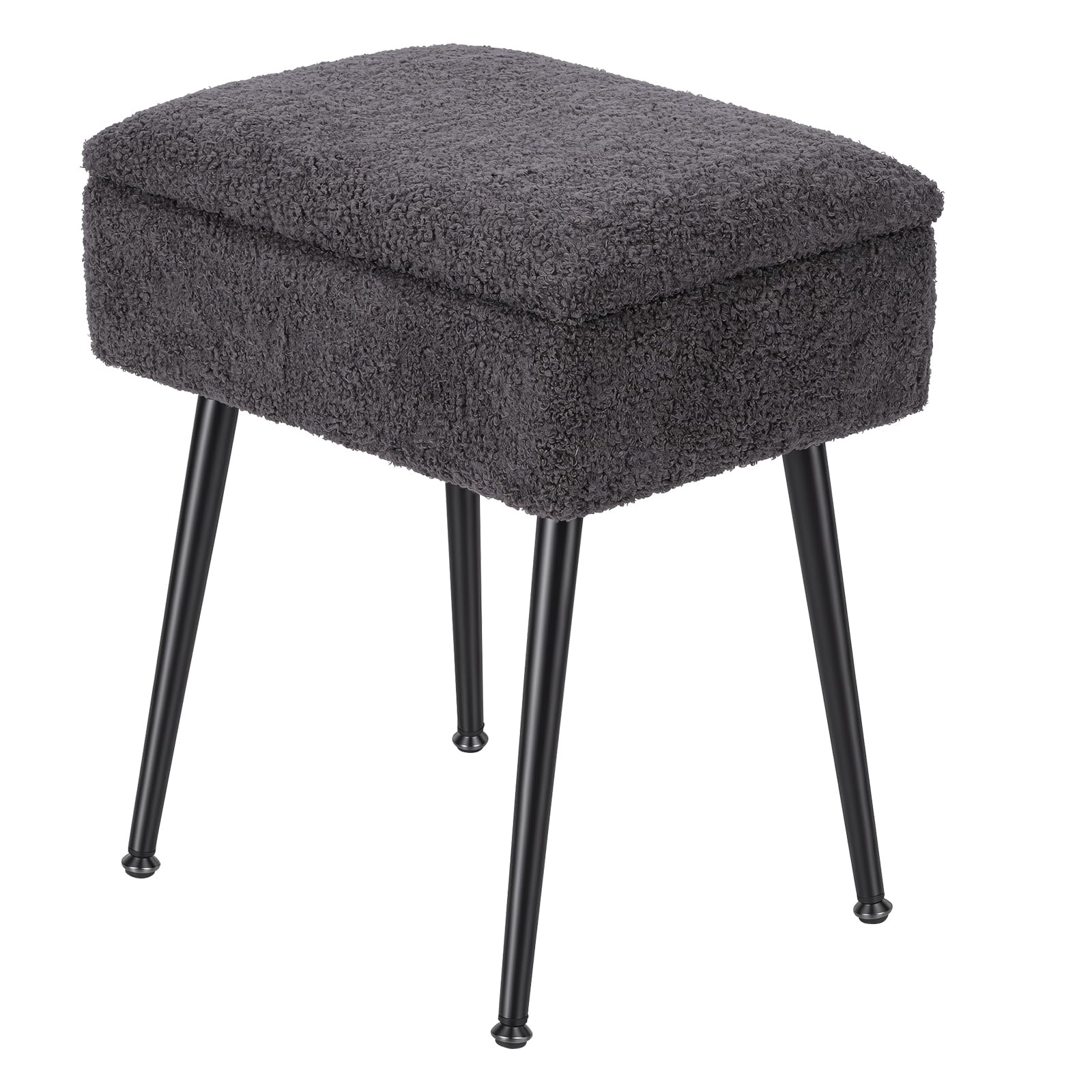 Panana Vanity Chair with Storage,Ottoman Stool Chair for Dressing Table