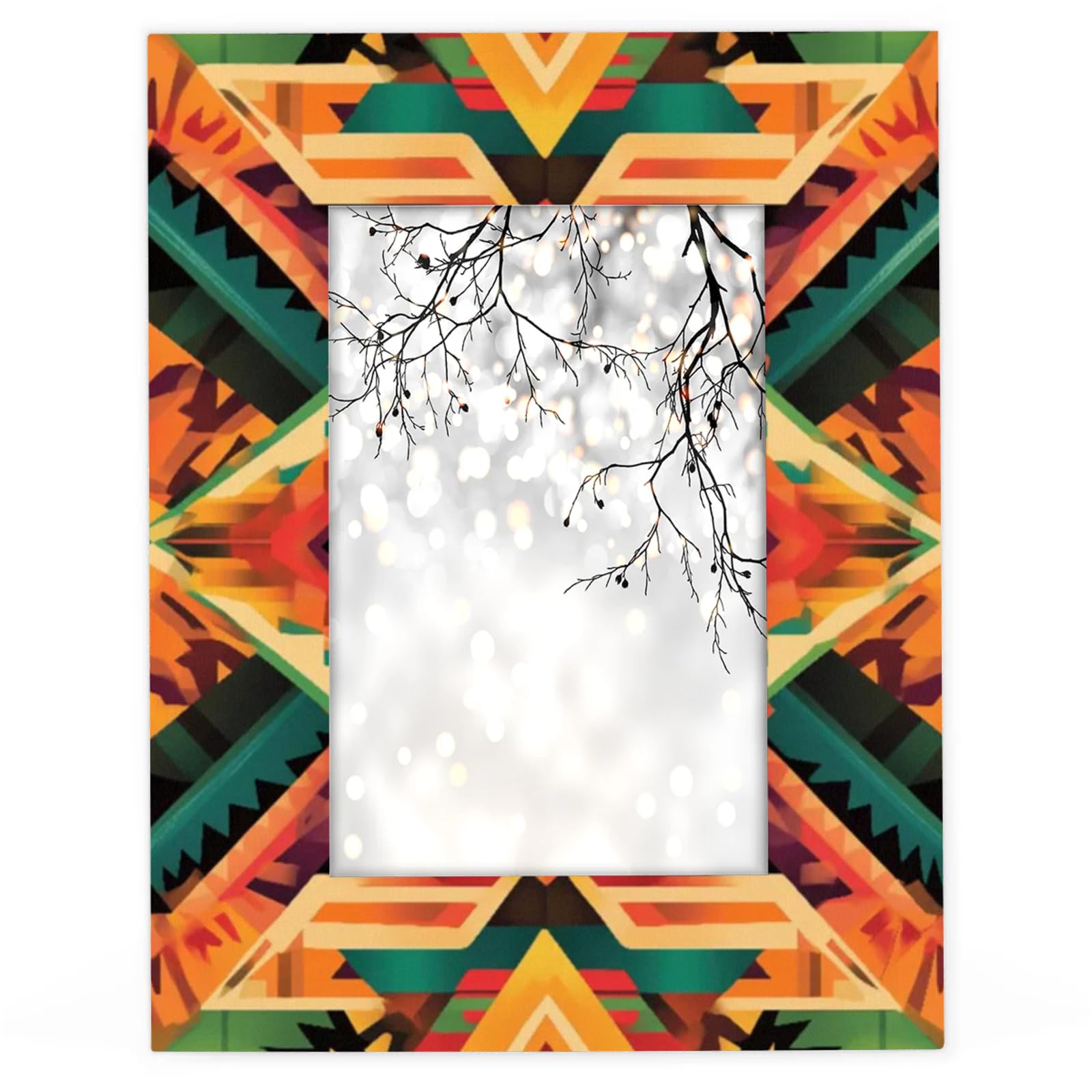 Amazon.com - Sabokido Colorful Aztec 4x6 Picture Frame Mexican