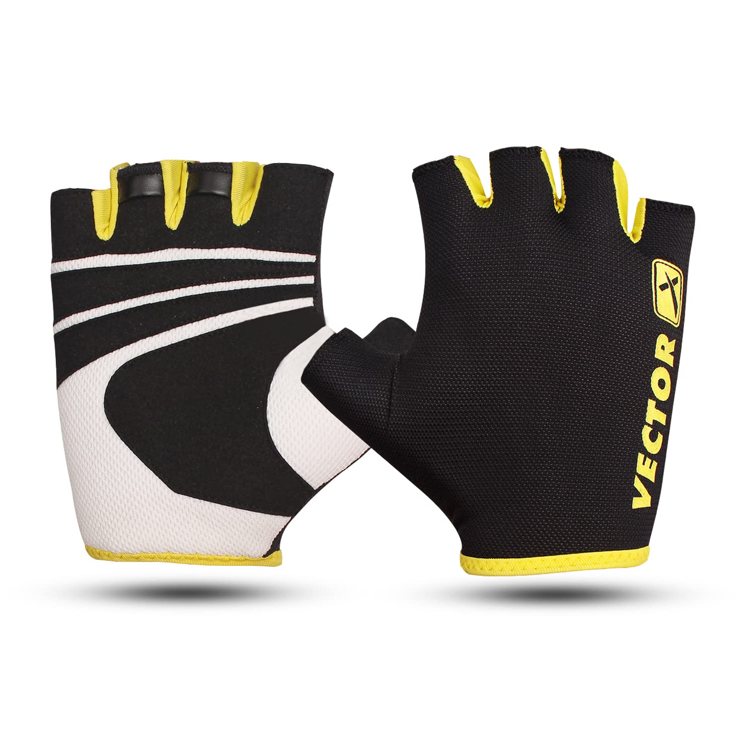 Vector X Unisex Workout Fingerless Weight Lifting Gloves for Men and Women Excellent Grip for Weightlifting, Cycling, Exercise, Training, Pull ups, Fitness, Climbing and Rowing(Black) (B00MQVJ01Q) Amazon Price History, Amazon Price Tracker