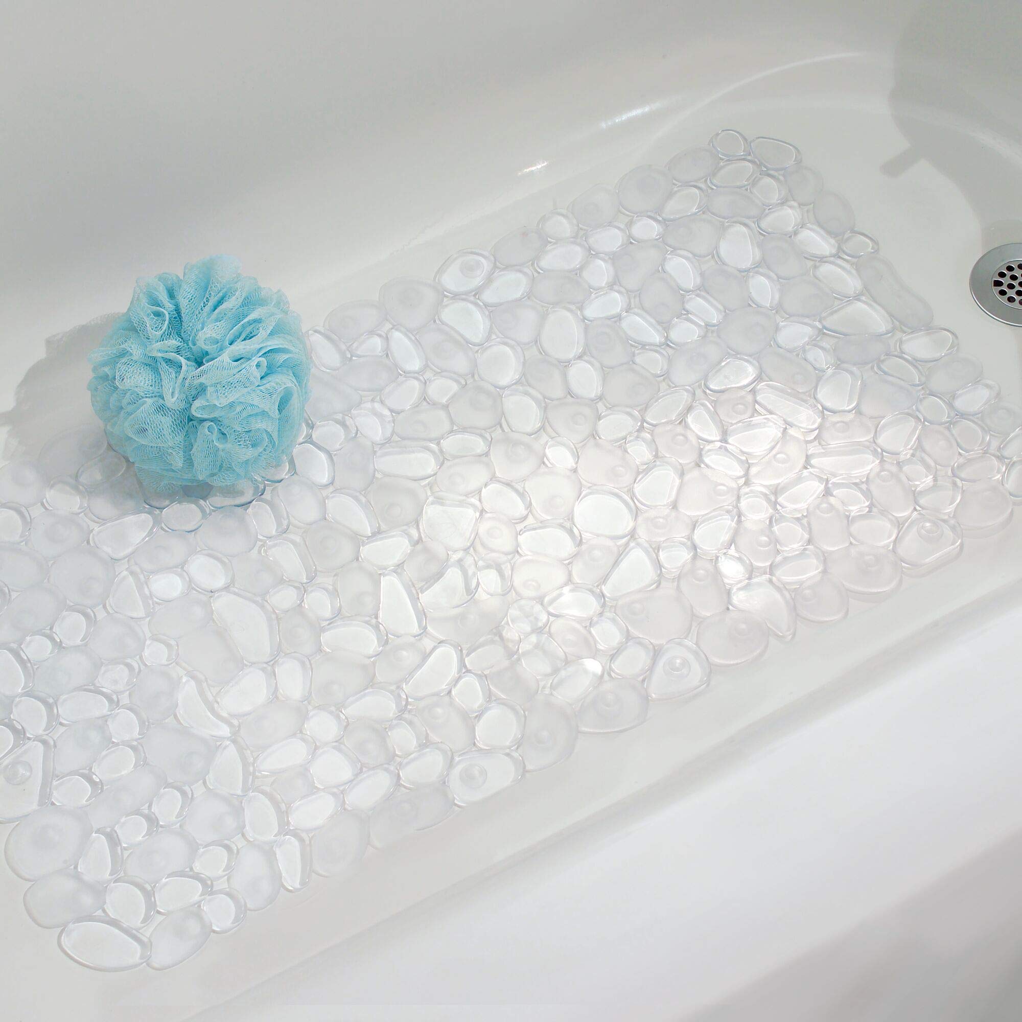 InterDesign 80010 Clear Pebblz Bath Mat