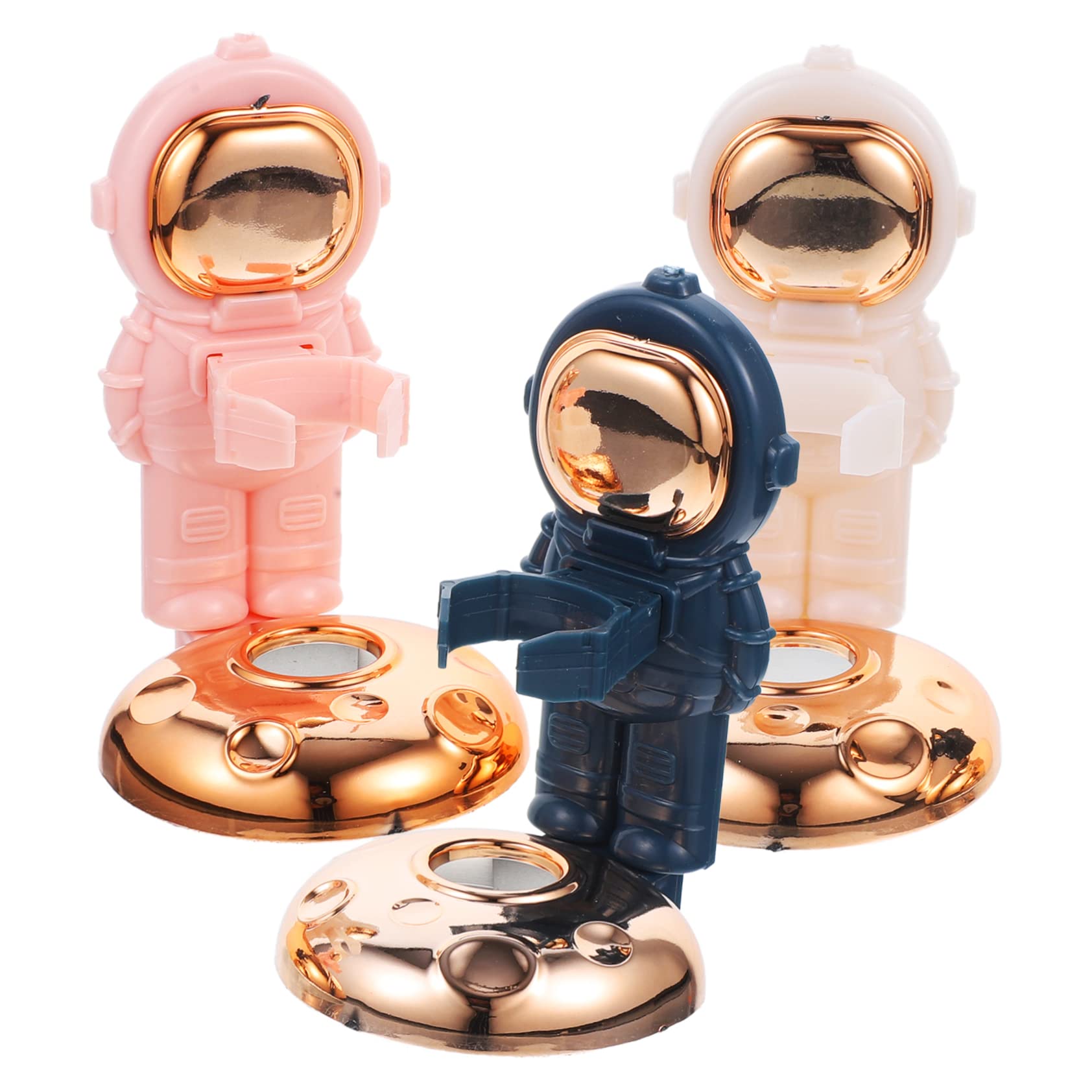 3Pcs Electric Toothbrush Holder Wall Mount Adhesive Bathroom Organizer Cute Design for Space Saving Storage and Easy to Install Includes