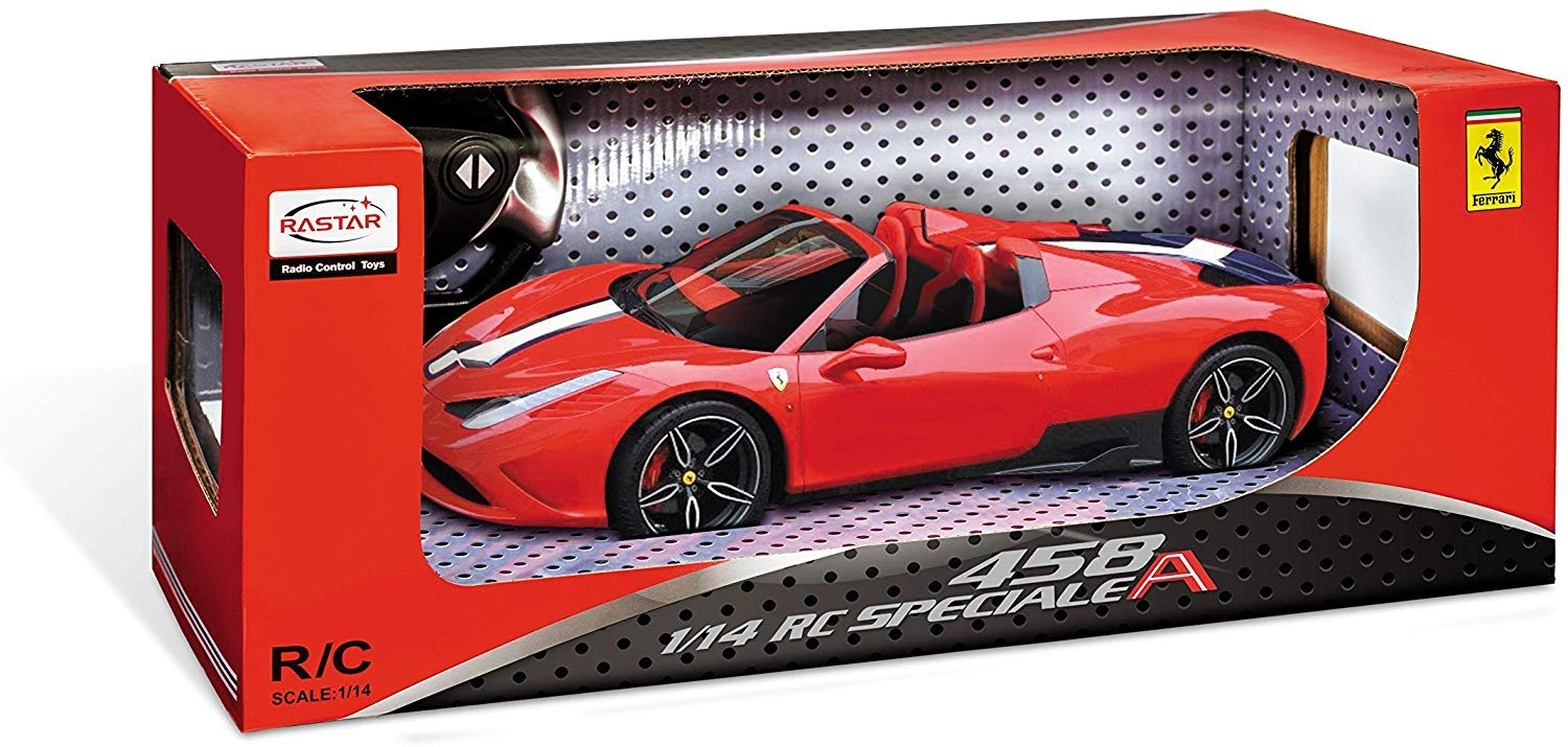 Mondo Motors, FERRARI 458 SPECIALE A , Modello in Scala 1: 14, fino a 10 km/h di Velocità, Auto Giocattolo per Bambini 63283