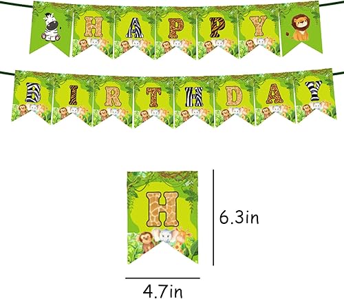 Vista 31 de Cartel de cumpleaños de dinosaurio, decoraciones de fiesta temática de dinosaurios para fiestas de cumpleaños de niños, baby shower Verde,A,Negro