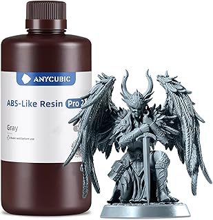 ANYCUBIC ABS-Like Resin Pro 2, 3D Drucker Resin mit erhöhter Festigkeit und Zähigkeit, Hoher Präzision und Geringe Schrumpfung, Weitgehende Kompatibilität mit allen Resin 3D Druckern (Grau,1000g)