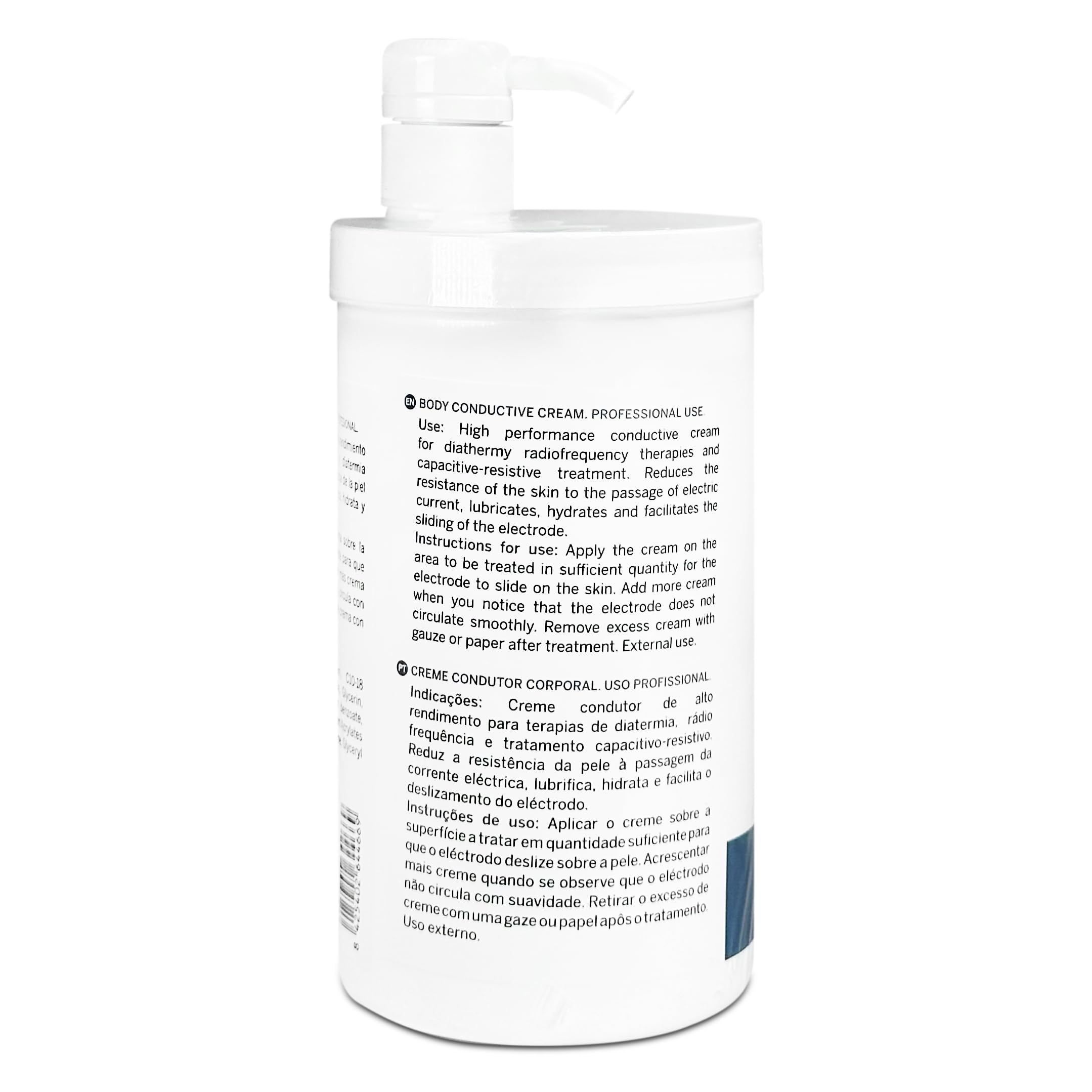 Crema Conductora Radiofrecuencia Corporal, 3 Litros | Alto Rendimiento para Diatermia Capacitiva y Resistiva