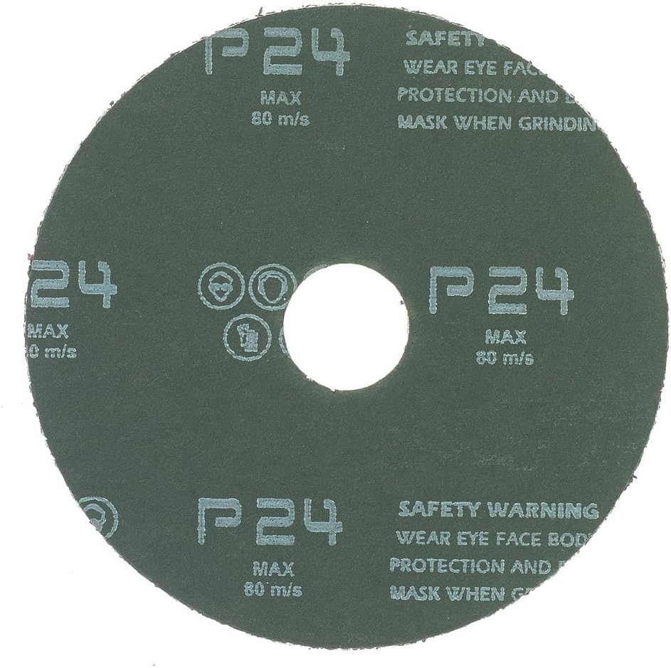 Mercer Industries 301024-4-1/2" x 7/8" Aluminum Oxide Resin Fiber Discs, 24 Grit (25 pack)