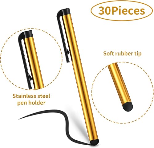 Miniatura 2 de Outus 30 lápices capacitivos delgados para pantalla táctil, para dispositivos de pantallas táctiles universales, compatibles con iPhone, iPad,