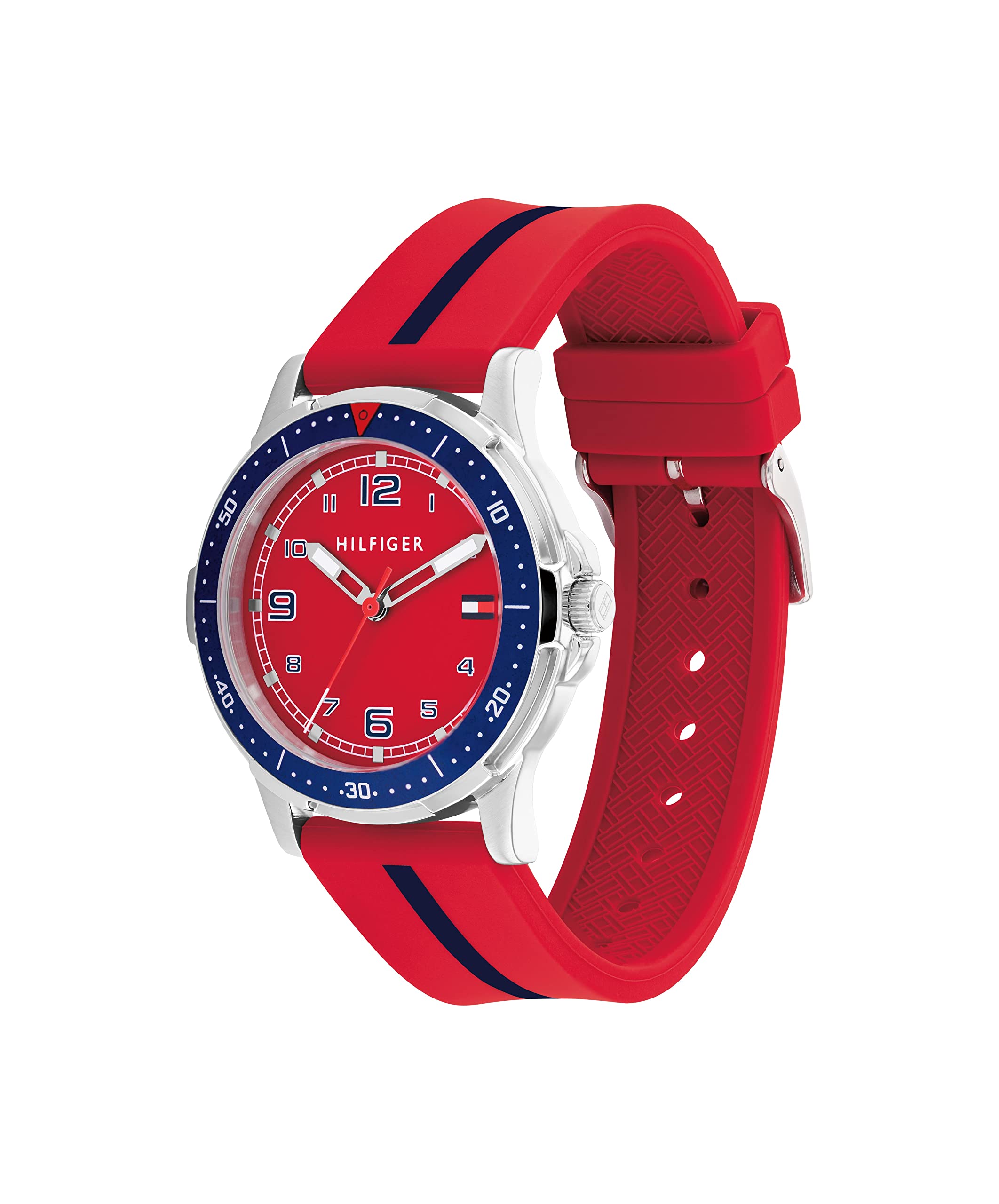 Tommy Hilfiger - Reloj para niño de Color Rojo con Correa de Silicona. Colección Niños - 1720035