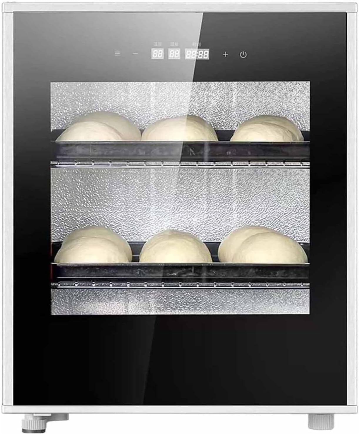 Electric Dough Proofing Box, 40L Electric Dough Proofer Machine, 260W Compact Fermentation Incubator for Home with Adjustable Temperature, Timing and Humidity Control for Even Fermentation