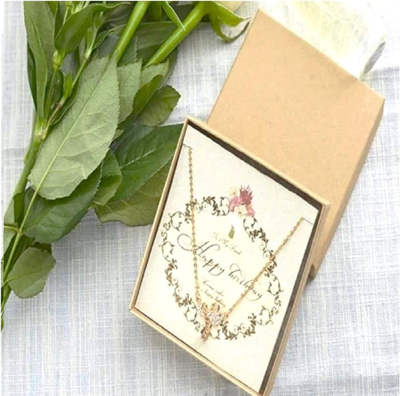 RJ Displays 15 Pack Jewelry Brown Kraft Color Paper Cardboard Cotton Filled Jewelry Bracelets, Necklaces, Brooch, Bangles, Watches Gift Display Presentation Box Size 7" x 5" x 1-1/8"