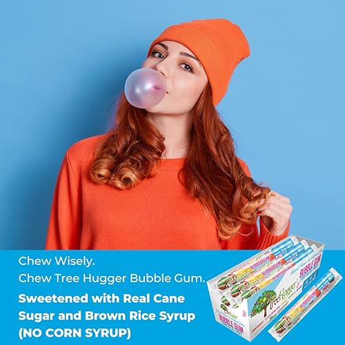 Miniatura 5 de Tree Hugger Goma de burbujas totalmente natural, fruta fantástica, 1.6 onzas (paquete de 12)