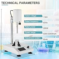 Vista 2 de High Speed Homogenizer Lab Homogenizer Emulsifier Disperser 5~1000ml Updated Version FSH-2A