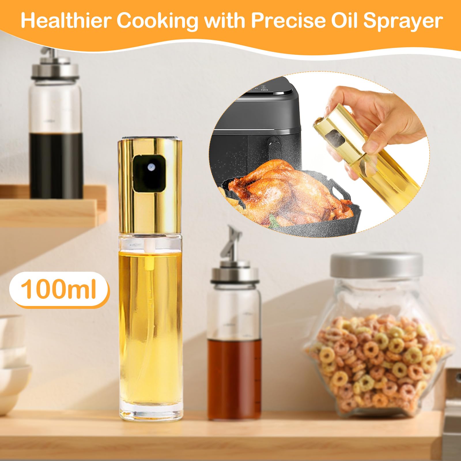 Akcesoria Airfryer do Philips Dual Basket Airfryer 3000 serii NA350, akcesoria do frytkownicy na gorące powietrze, w tym szklany spray olejowy, formy silikonowe, ruszt do grillowania, papier do