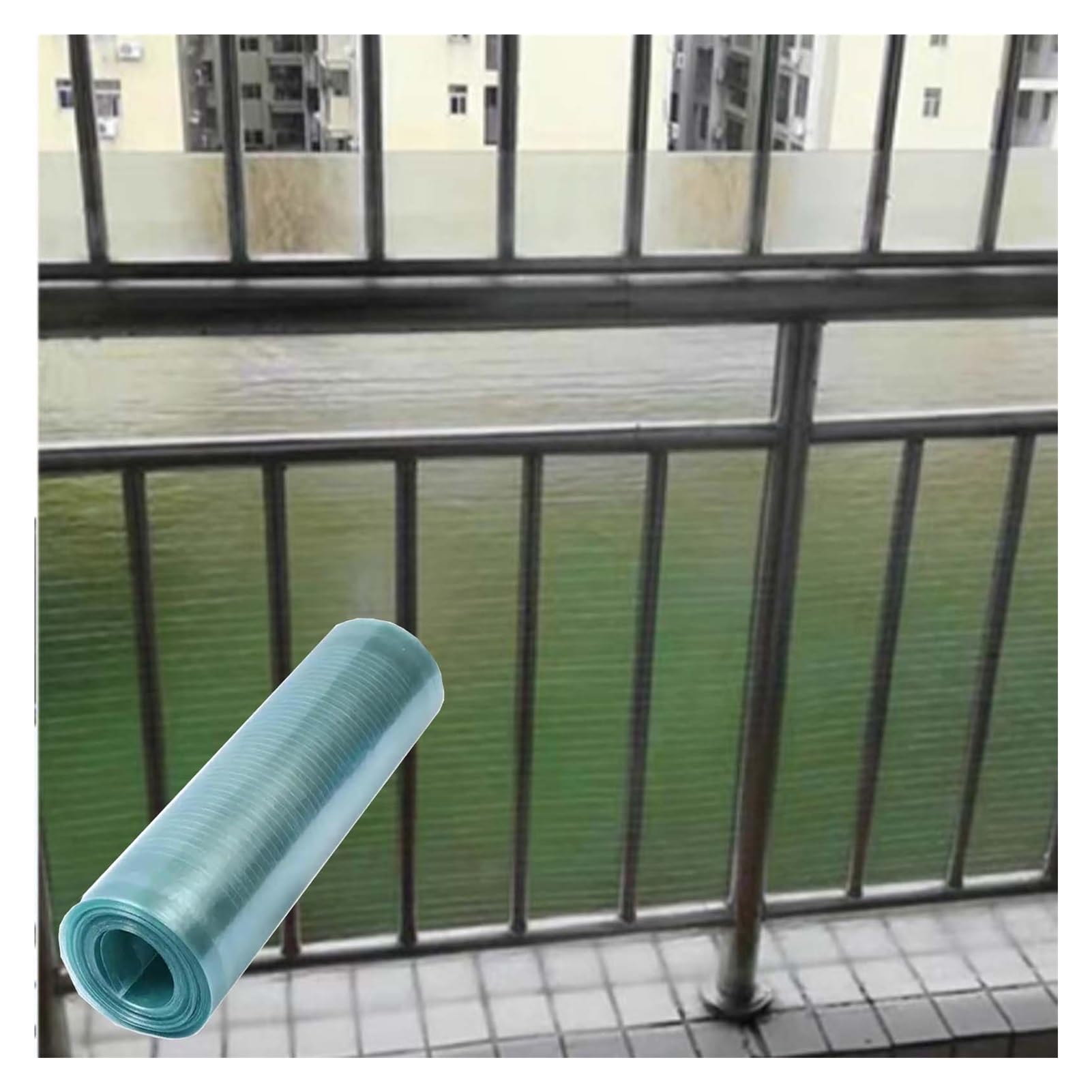 Láminas de policarbonato Transparente de 8 mm para techos. Paneles Ligeros de Fibra de Vidrio para marquesinas y Balcones. Fáciles de Cortar e Instalar. Láminas de plástico Transparente (8 x