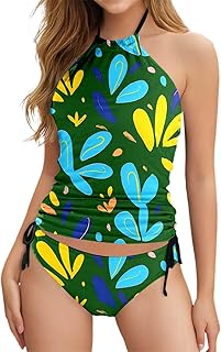 Traje de baño de dos piezas estampado casual para mujer en verano para hombre Conjunto de camisetas