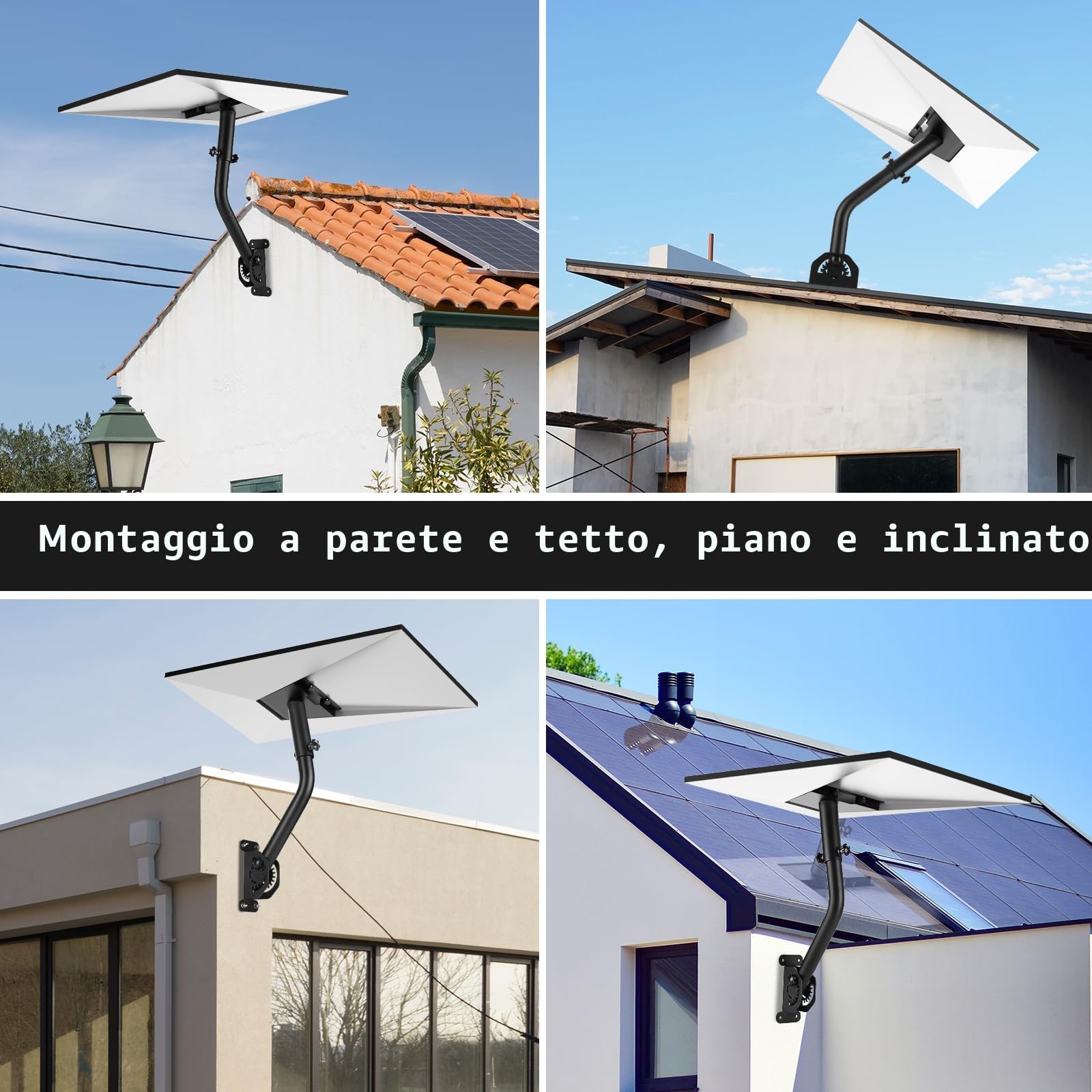 Supporto Starlink Gen 3, Kit di Montaggio Regolabile Compatibile con l'Antenna Standard V3 di Starlink,360 ° regolabile V3 montaggio a parete, Supporto per Parete/Tetto per Starlink.