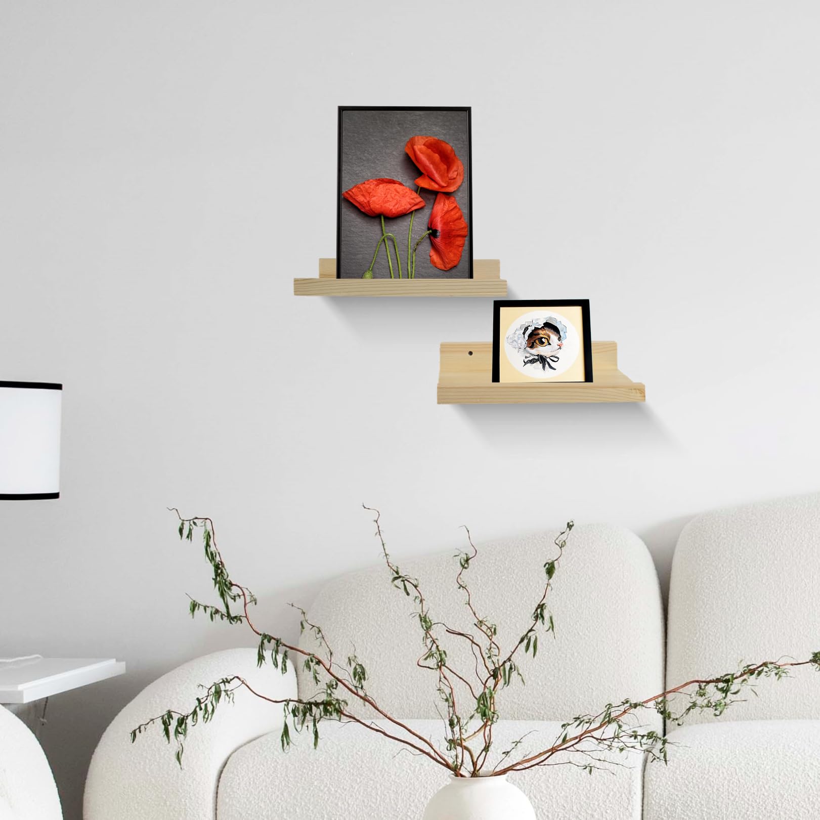 Z metnal Wooden Floating Shelves - Image 4