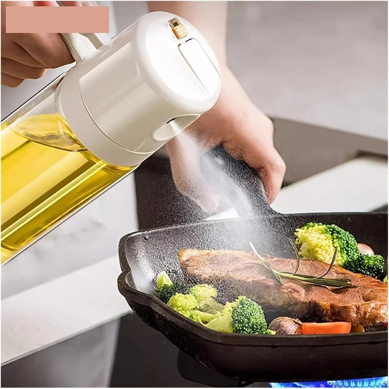550ML Oil Sprayer Bottle - 2 in 1 Oil Dispenser fit for BBQ Cooking and Kitchen Use(3PCS)