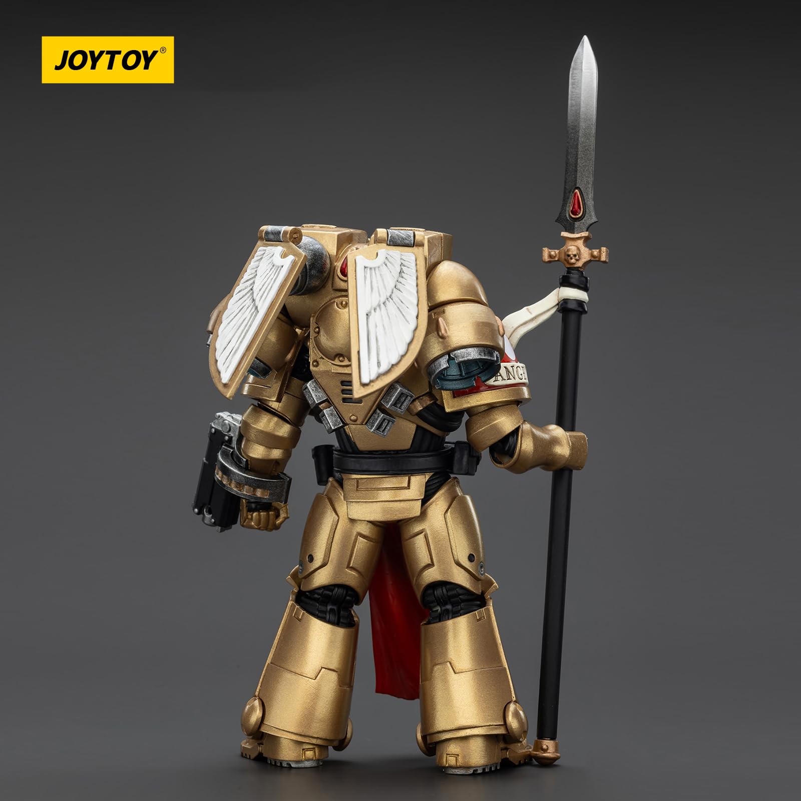 JOYTOY Warhammer 40k Blood Angels Sanguinary Guard 2 with Angelus Boltgun and Encarmine Spear 1/18 Action Figure Collect And Display Model - Image 4
