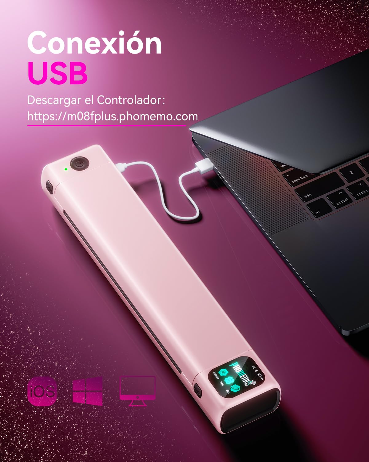 Phomemo M08F Plus AI Imprimante à Pochoir pour Tatouage avec écran Tactile - Thermocopieur Tatouage Thermique pour Artistes