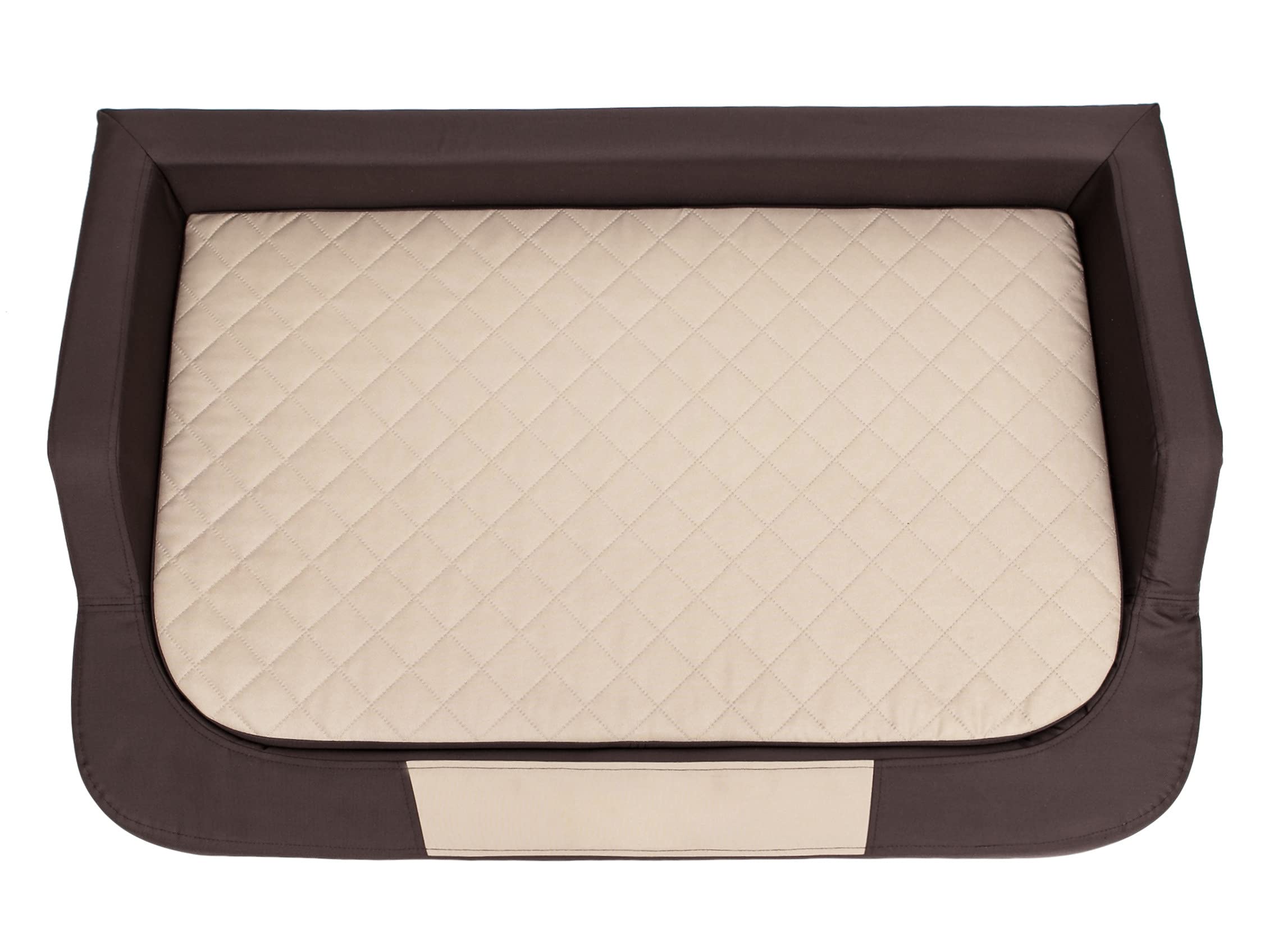 PillowPrim Hundebett Bett Hundeschlafplatz Ruheplatz Sofa Hundesofa Hundezubehör Hundekissen Hundematratze Hundeplatz Hundekorb Doggybed Hundehütte 75 x 50 cm