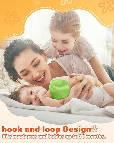 Miniatura 6 de JaGely Paquete de 30 baberos de muselina para bebé, multicolor, sólido, unisex, impermeable, alimentador ajustable para dentición y babeo para