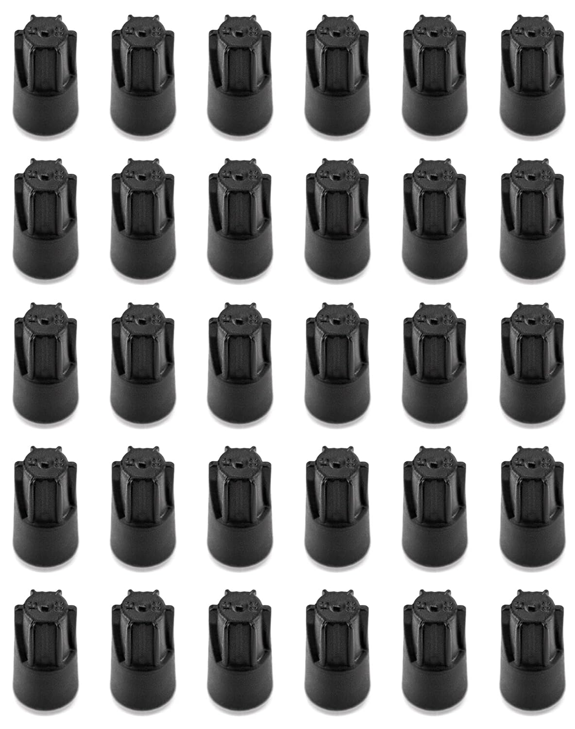 QWORK Waterproof PVC Connectors, 30 Pcs Wire Connector Electrical Nuts Caps for Low Voltage Landscape and Outdoor Wires - Compatible with Multiple Wire Gauges