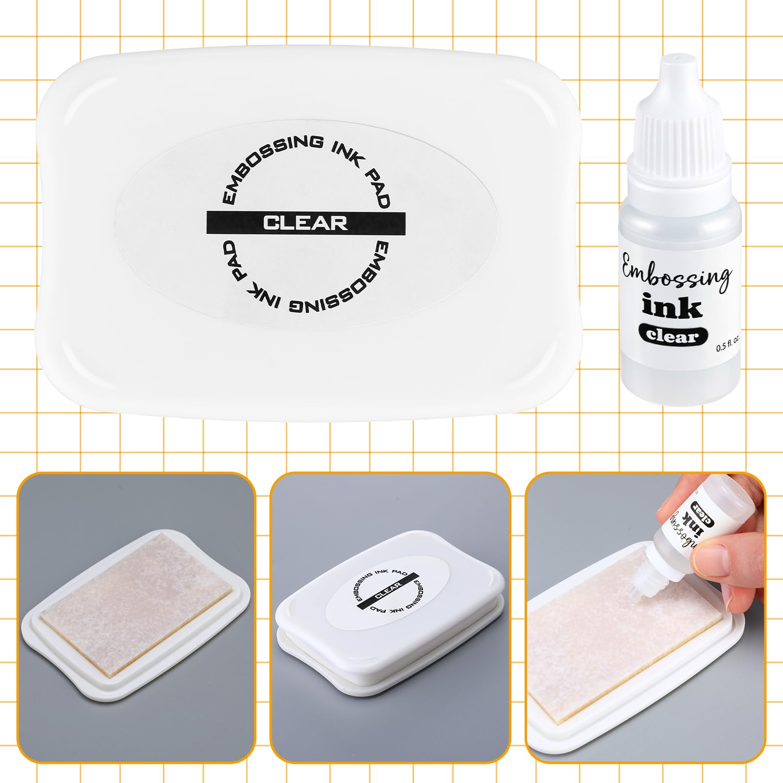 ForraFun Embossing Ink Pads - DIY Cards & Scrapbooking -3
