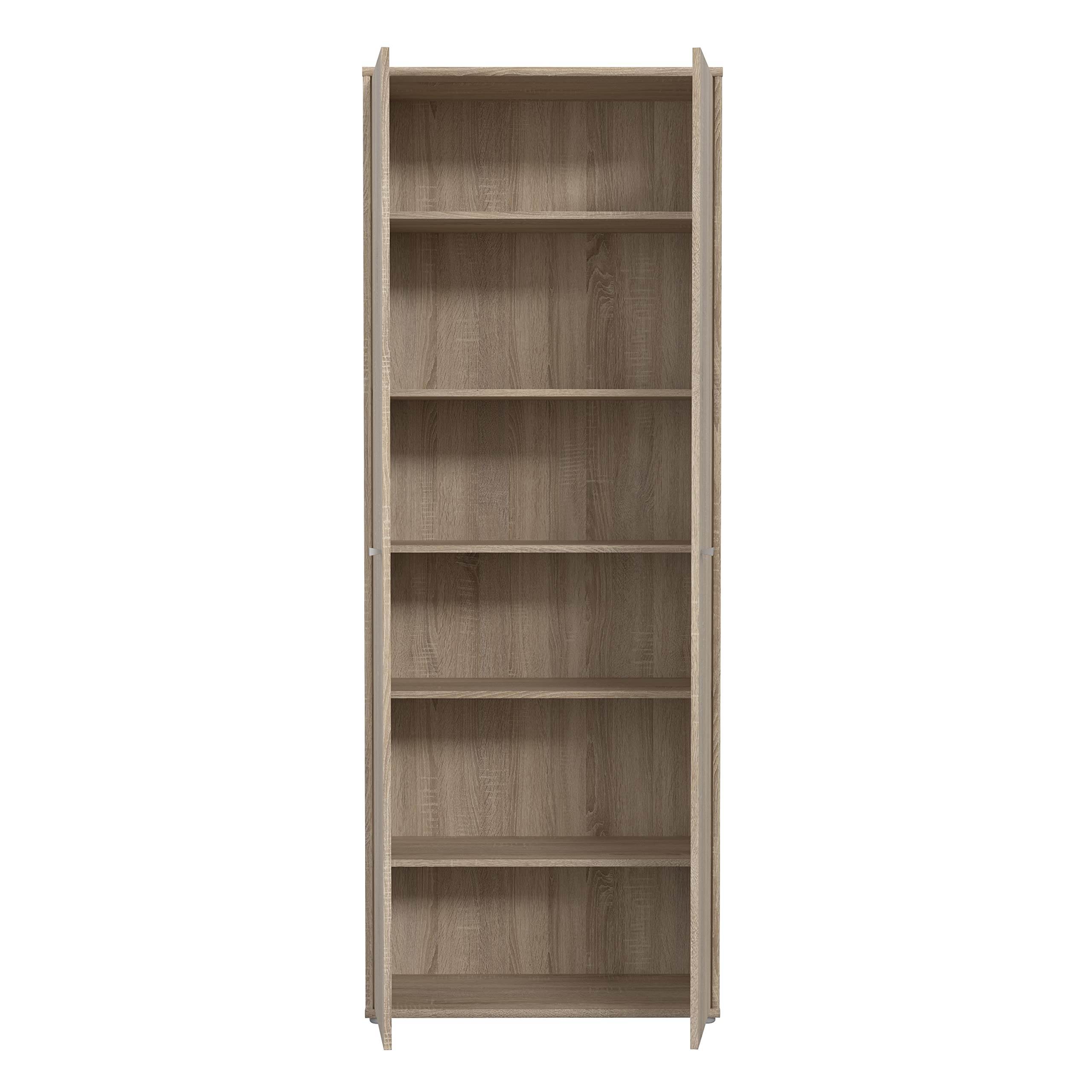 FORTE TEMPRA 2 Schrank mit 2 Türen, Holzwerkstoff, Sonoma Eiche, 73.7 x 197.5 x 34.8 cm