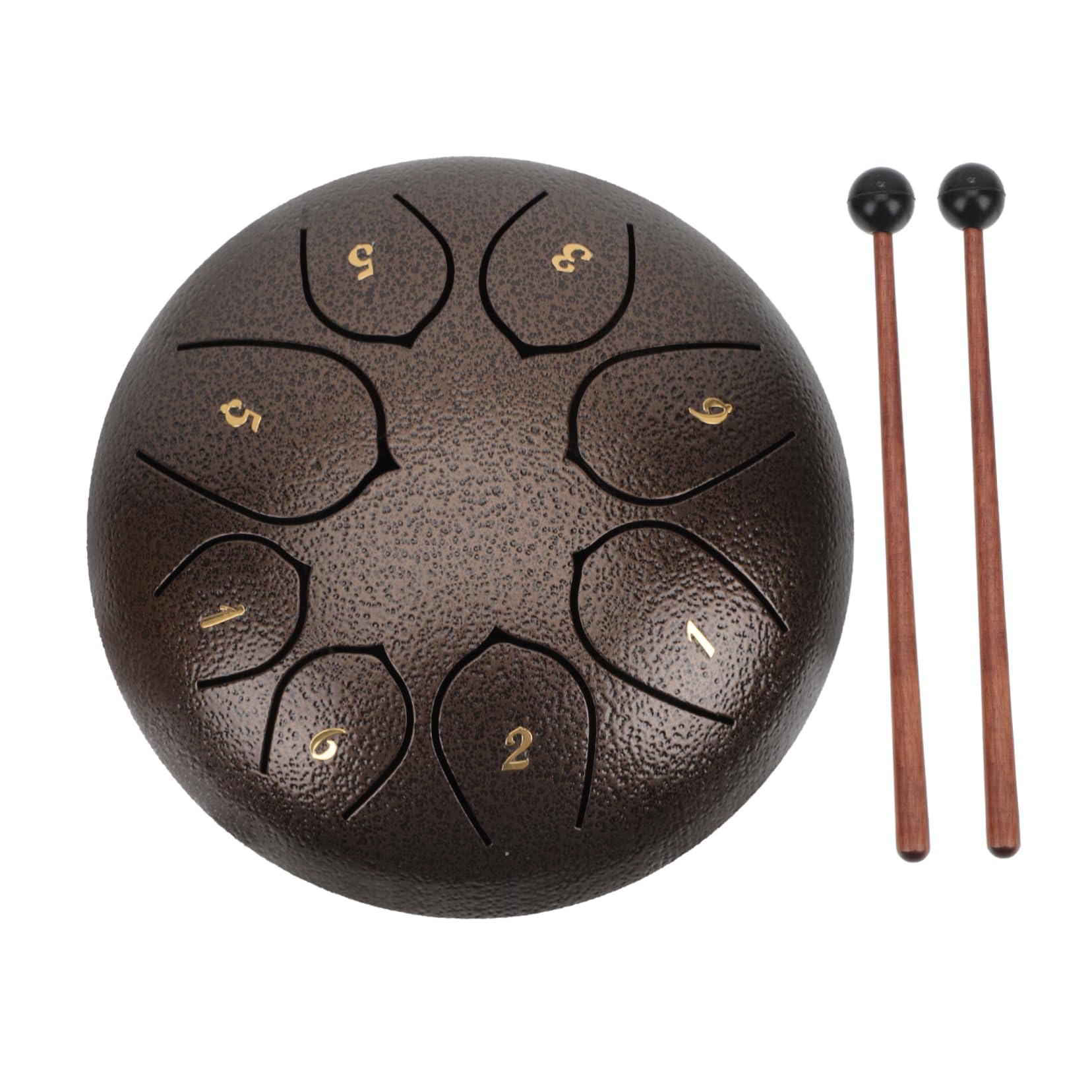 Holibanna 1Set Note Ethereal Tongue Drum Creative Percussion Instrument for Adults Enhances Imagination Concentration for Music Education Relaxation Walnut Color