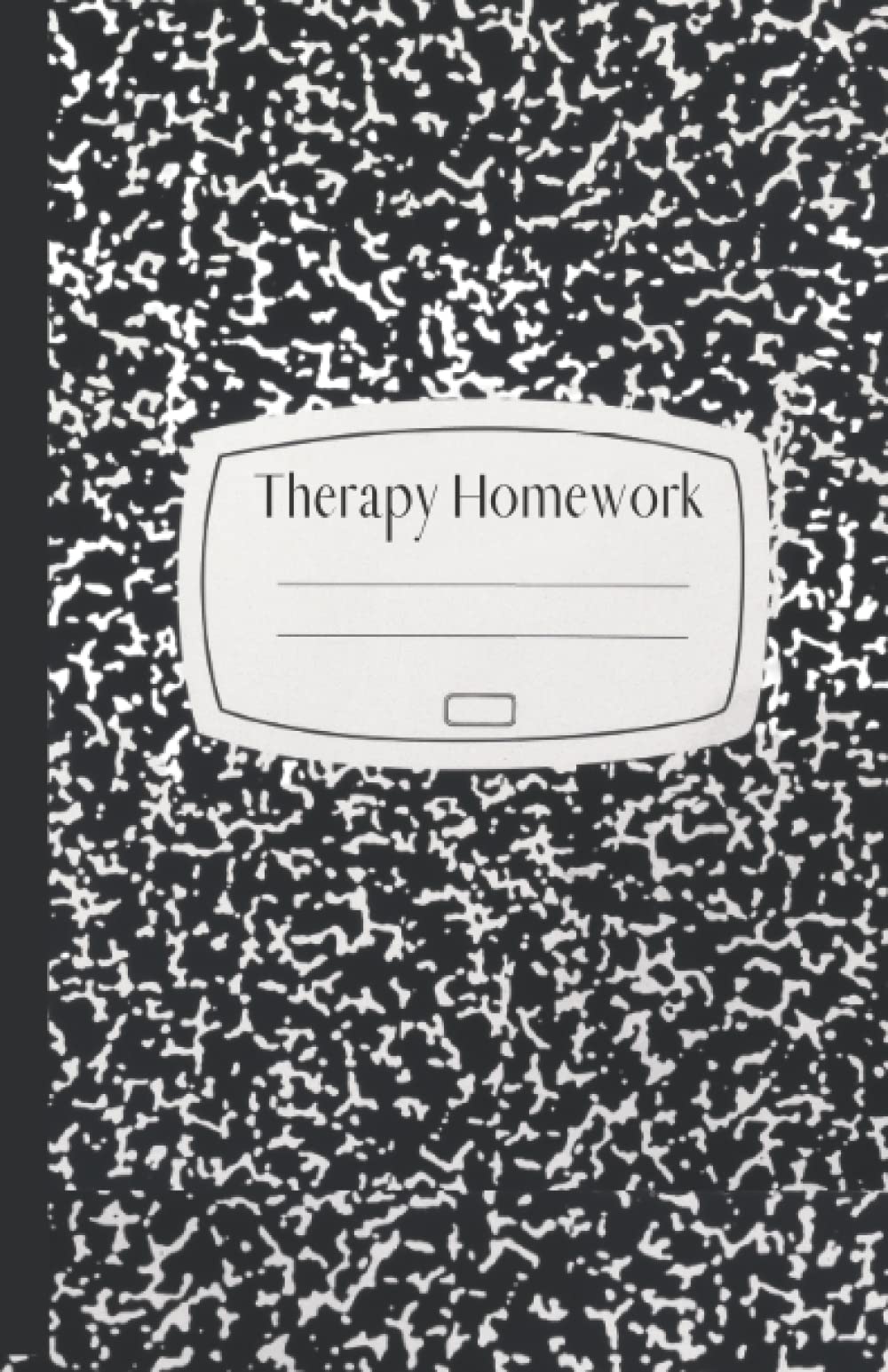 Therapy Homework: Composition Lined Pages for After Session Assignments, Bullet Lists, To Dos, Thought Purging, Self Care Letters
