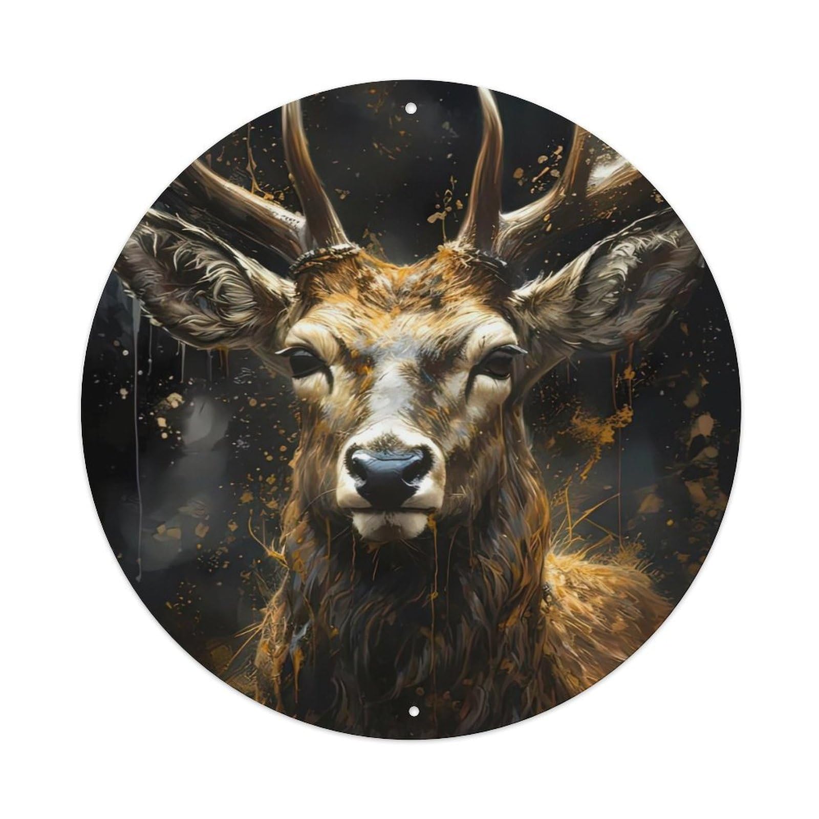 Animal Artwork Deer Metal Tin Sign