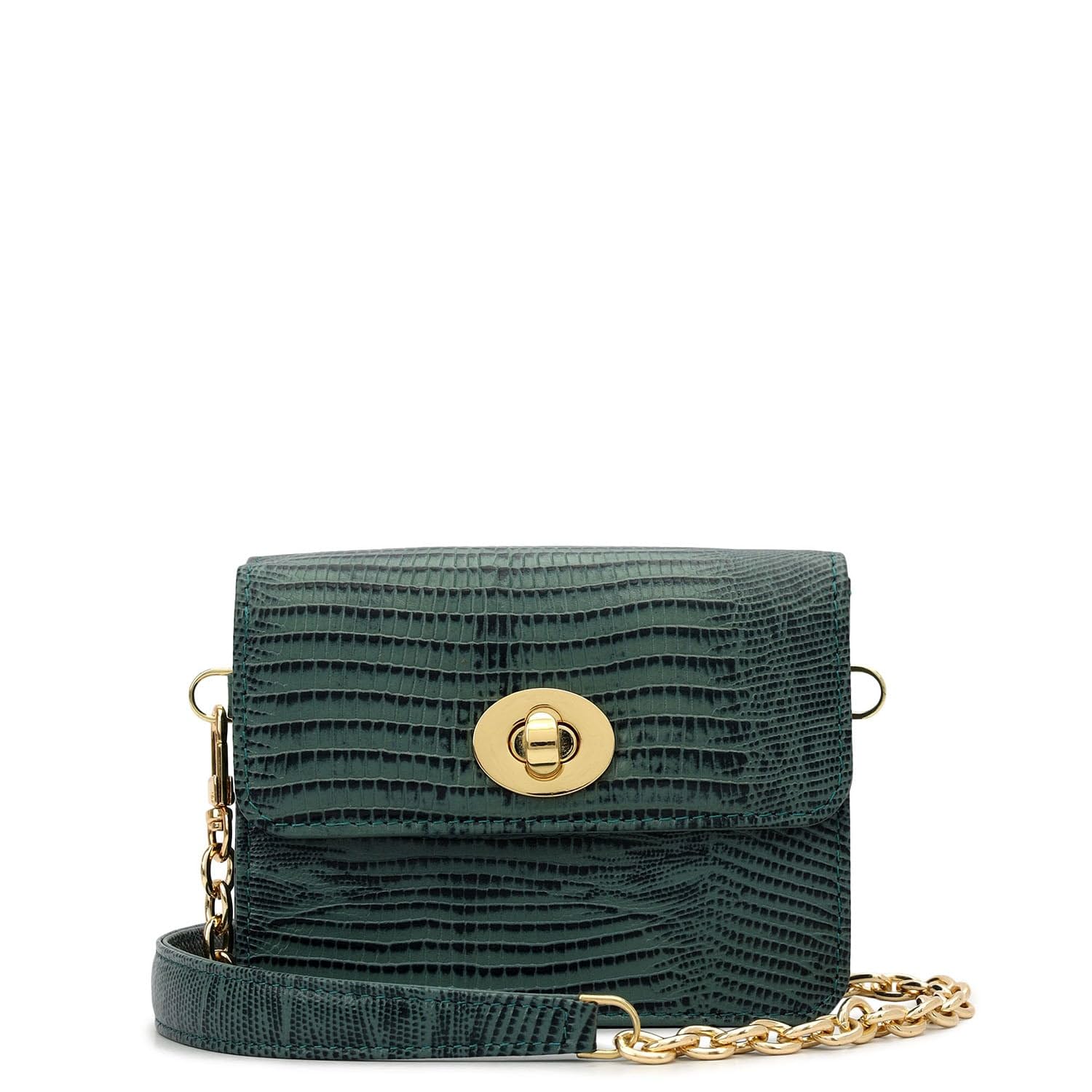 Premium Leather Sling Wallet for Women | Multi Compartment Travel Wallet - Green (10563)-image-13