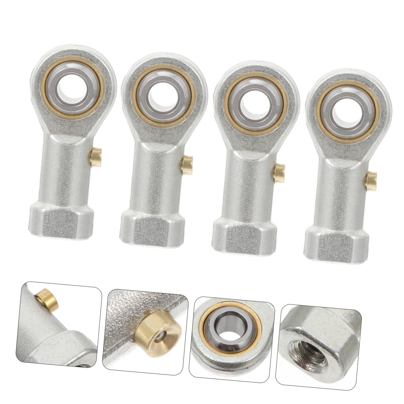 Generic 4 Pcs Rod End Ball Bearings Phs5 Metric Female Right Hand Thread Spherical Plain Bearing Fish Eye Joint for Industrial Power Transmission