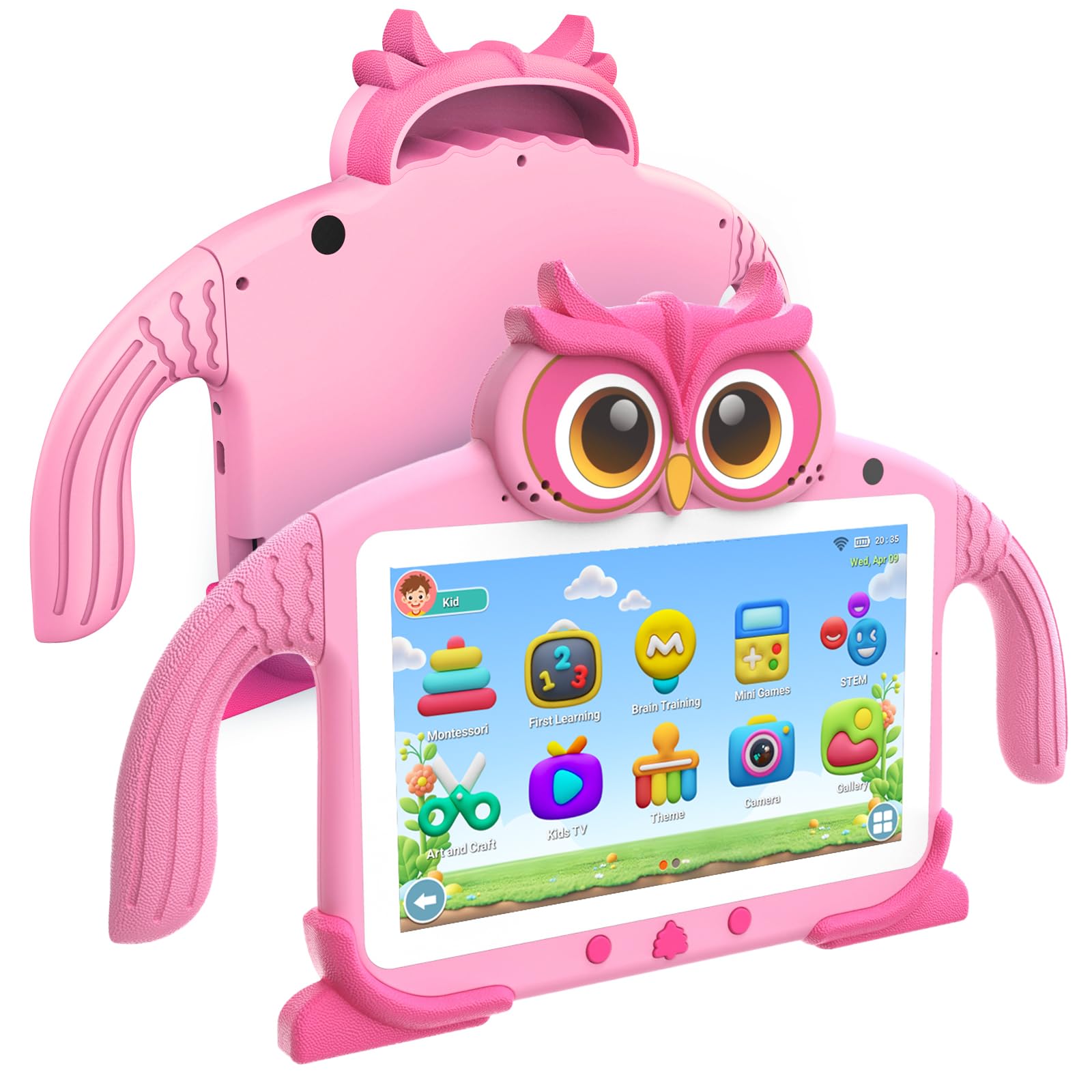 Kids Tablet 7'' 32GB Tablet for Kids 3-7 Pre-Installed with Children Software Many Offline Content Parents Control, Toddler Tablets with YouTube WiFi