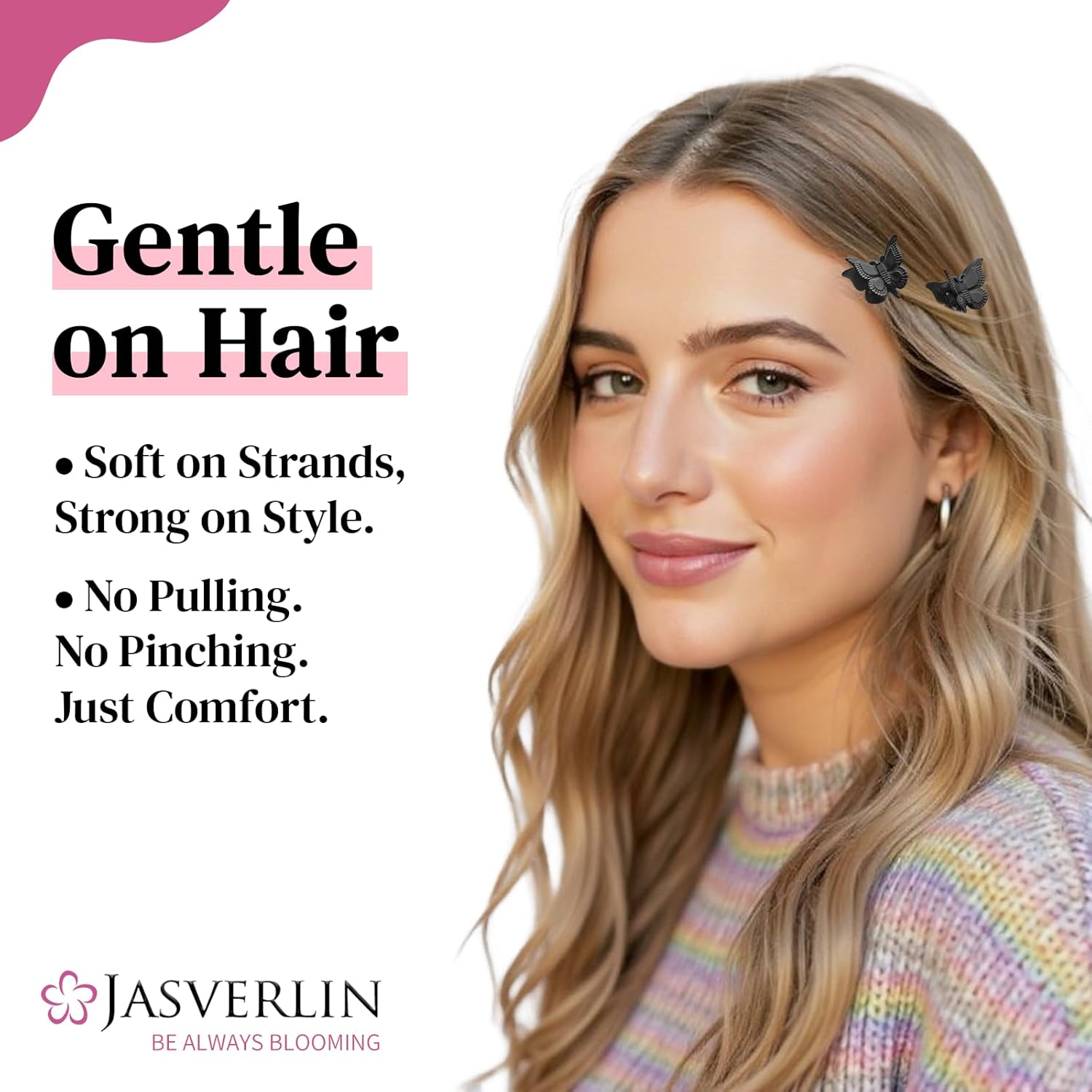 Matte Butterfly Hair Clips for Girls, 90s Cute Mini Claw Clips for Toddler Kids, Small Tiny Y2k Rave Hair Styling Accessories 2000s Festival Outfits 50 Pcs (Neutrals) - Image 3