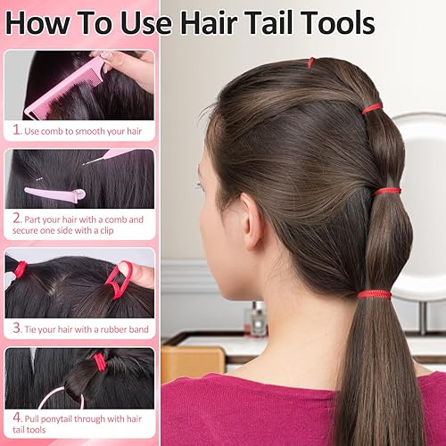 Miniatura 6 de Lazos para el cabello de bebé, accesorios para el cabello de niños pequeños, 292 piezas para coleta, ligas para el cabello para niñas y niños,