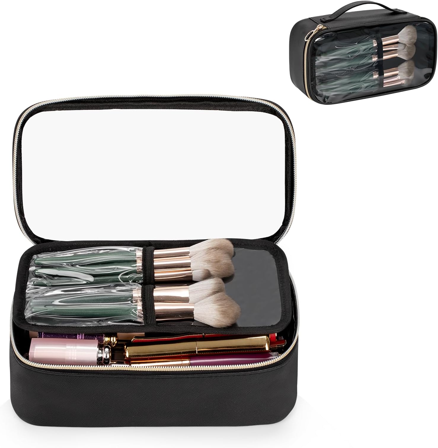 OCHEAL Clear Makeup Bag, Portable Makeup Bag Organizer